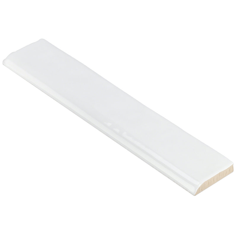 Ivy Hill Tile 10" x 2" Ceramic Quarter Round Tile Trim in White